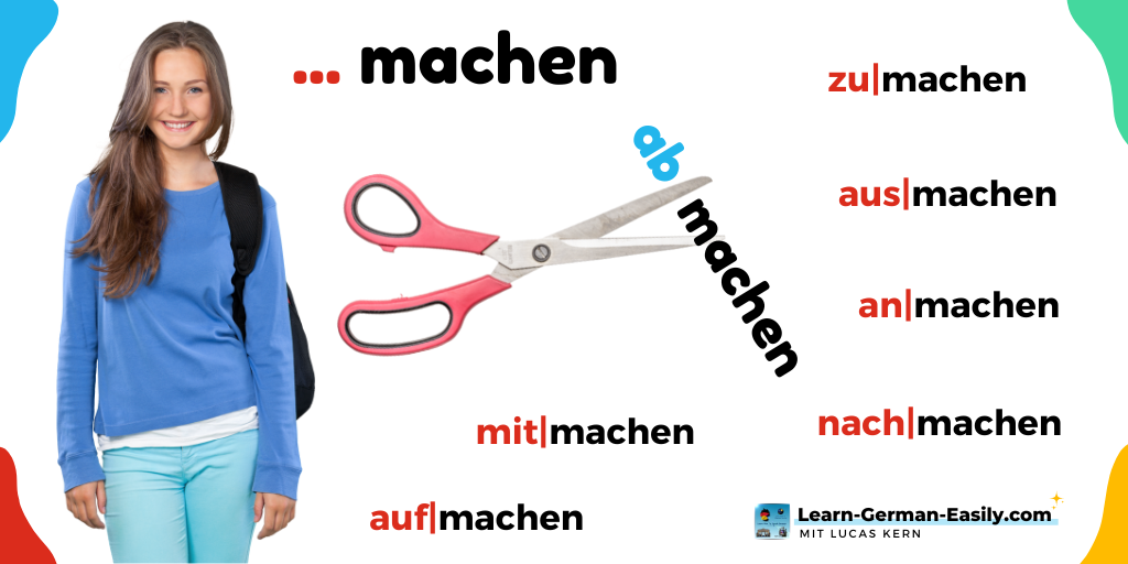 The German verb MACHEN and its prefixes + conjugation