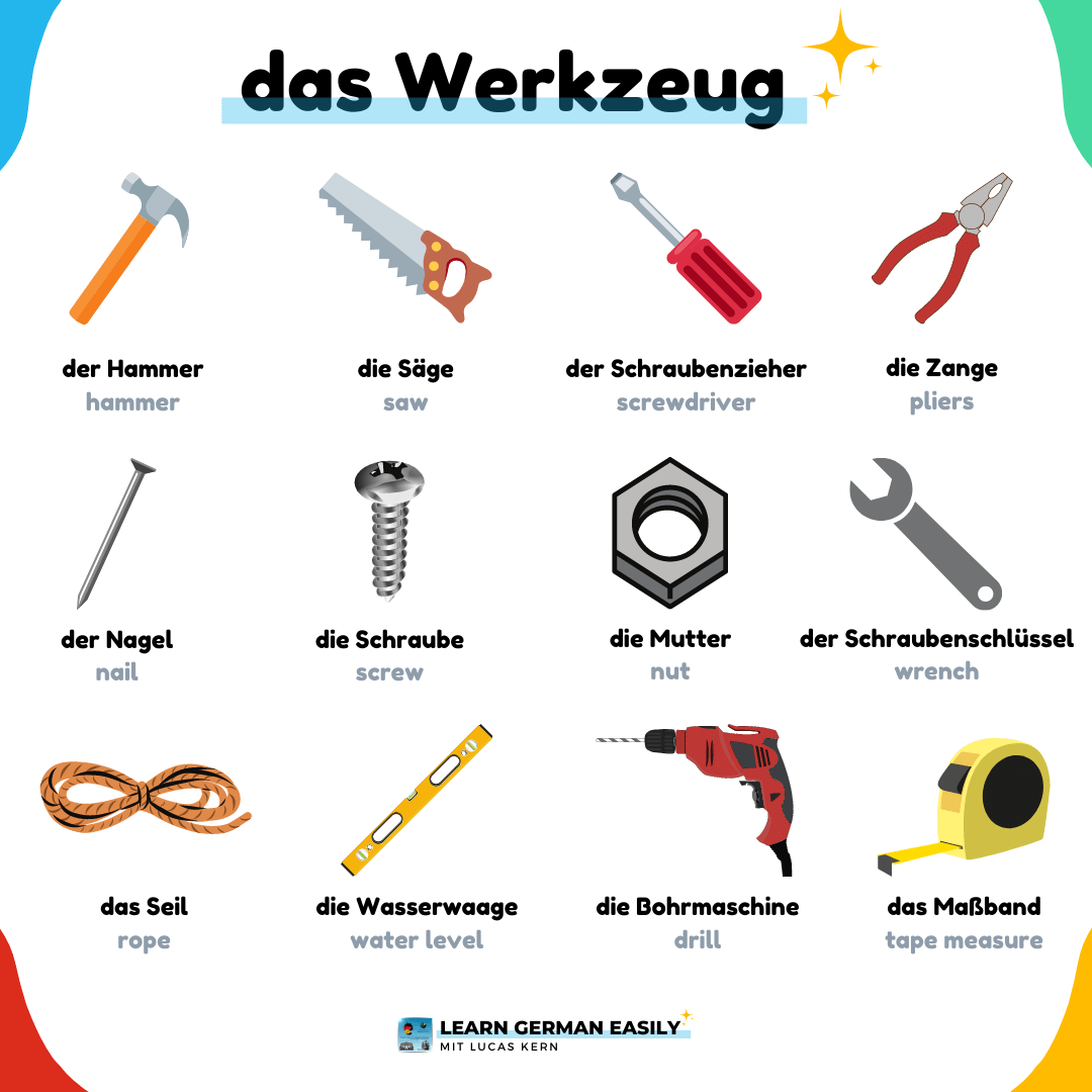das Werkzeug - German Vocabulary