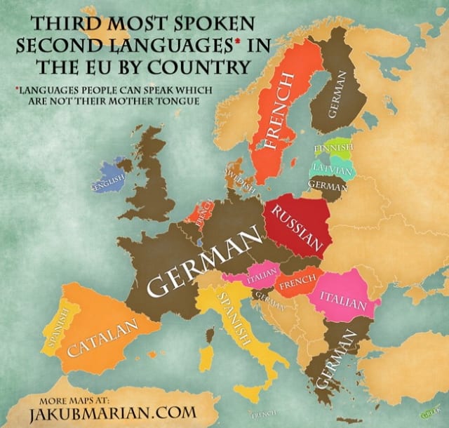 German is the third most spoken language in EU German is the third most spoken language in EU