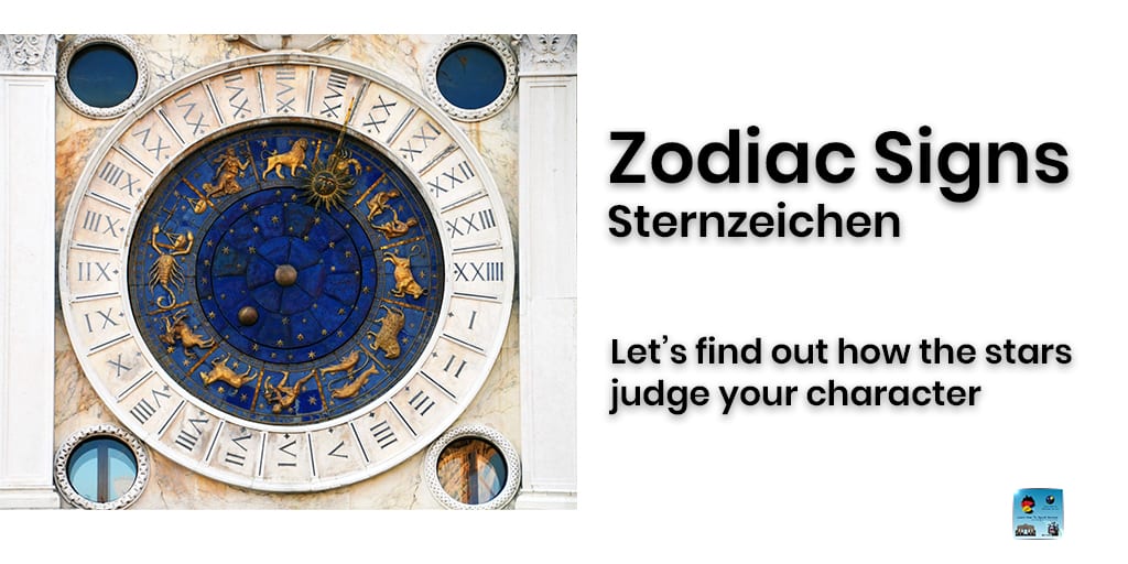 Zodiac Signs In German 1024x512 S 